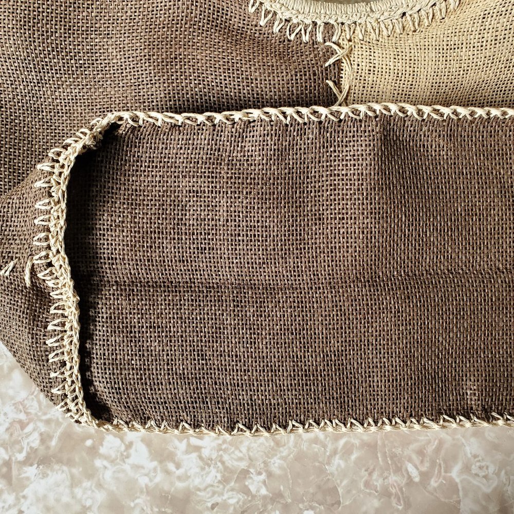 Tan & Brown Beach Bag - Picture 5 of 6